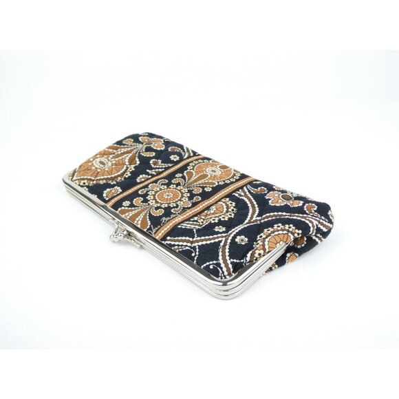 Vera Bradley Caffe Latte  Double Kisslock Wallet - Picture 7 of 13
